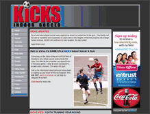 Tablet Screenshot of kicksindoor.com